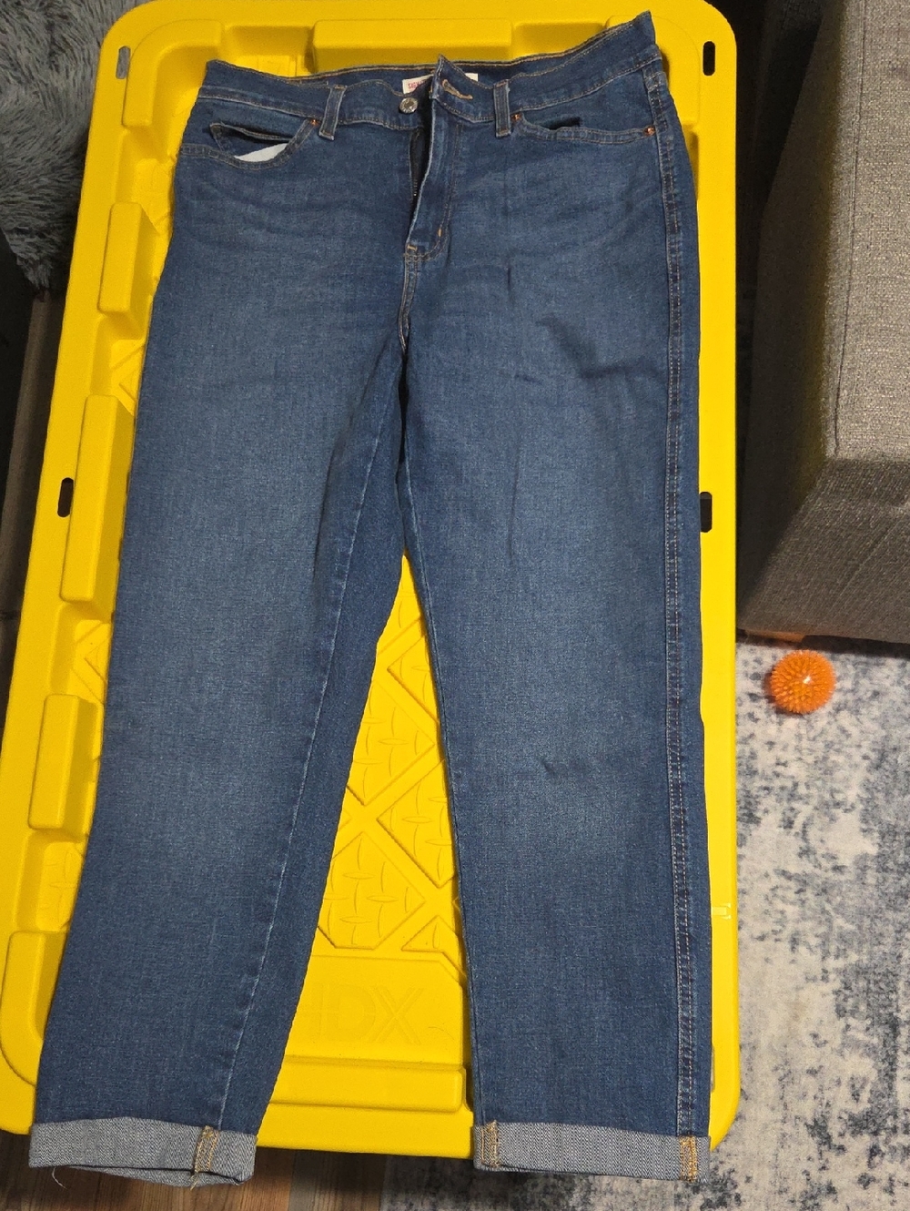 Signature by Levi Strauss Women's Blue Straight-Leg Jeans